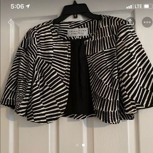 Ladies short zebra jacket